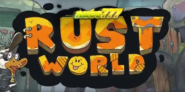 Tampilan antarmuka visual slot Rust World dengan grid 7x7 yang unik